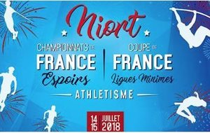 France Elites, Europe Cadets, France Espoir et Coupe de France Minimes