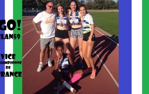 Les filles Vice-Championnes de France de Saut en Hauteur