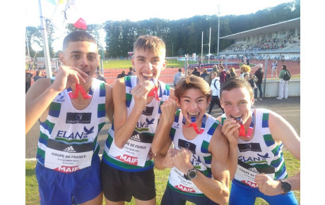 Coupe de France : Les Cadets en Bronze sur  4x1000m